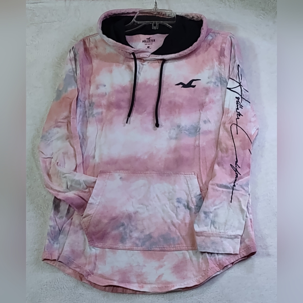 Hollister women's M tye-dye cotton hoodie